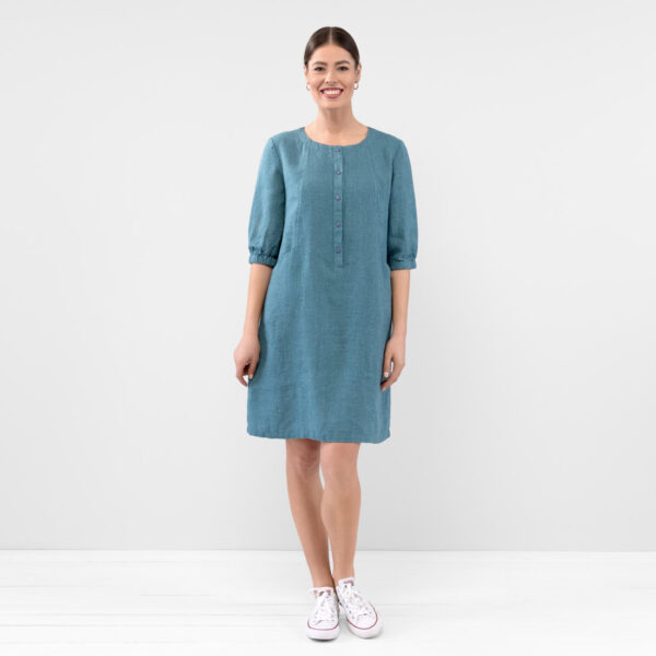 AVA Vestito blu verde