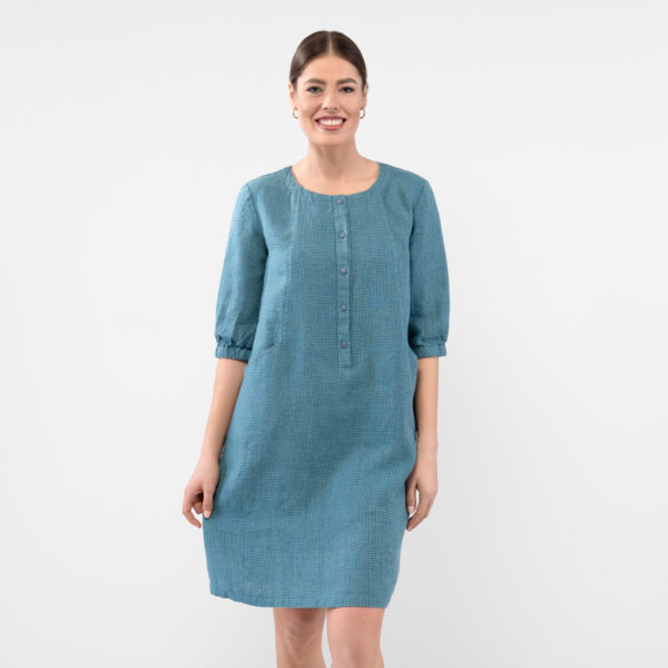 AVA Vestito blu verde - immagine 3