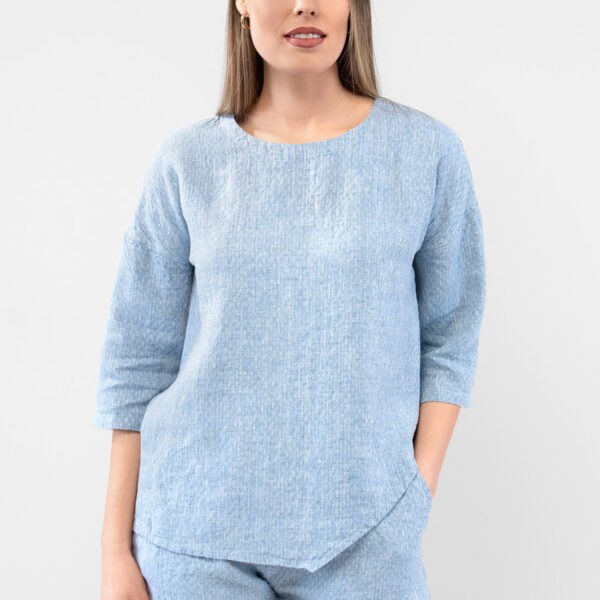 LOGAN Blusa blu - immagine 3