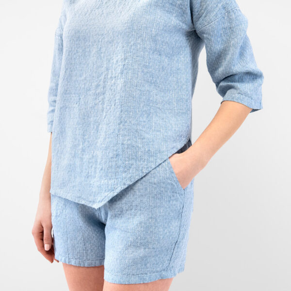 LOGAN Blusa blu - immagine 4
