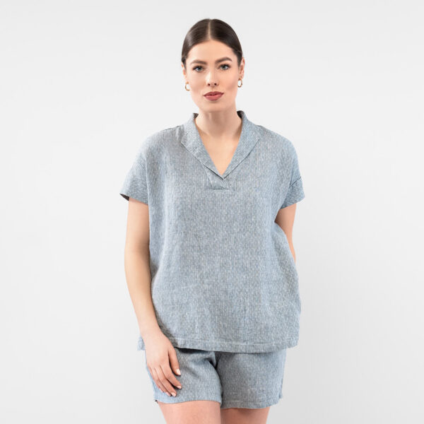 LOGAN BEY Blusa grigia