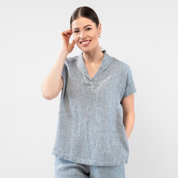 LOGAN BEY Blusa grigia - immagine 3