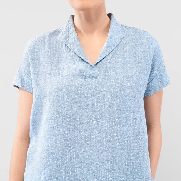 LOGAN BEY Blusa blu - immagine 5