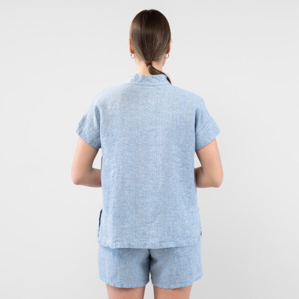 LOGAN BEY Blusa blu - immagine 6