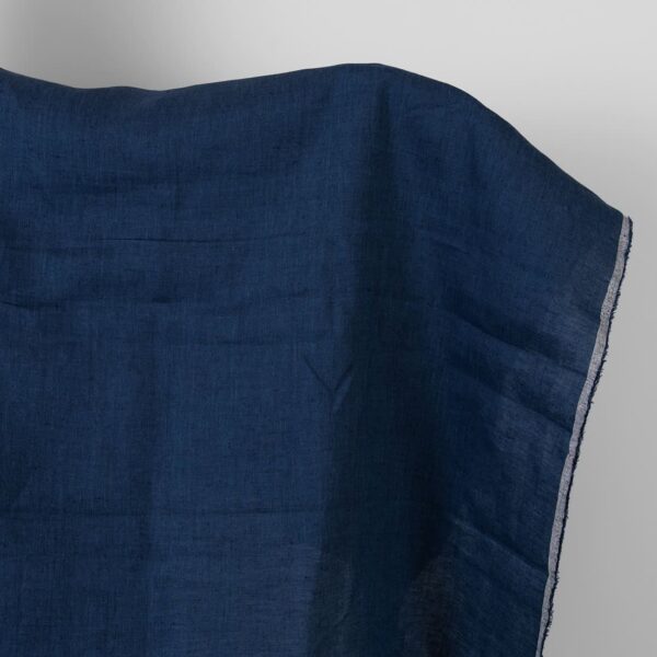 Tessuto di lino blu scuro
