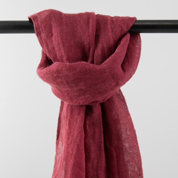 FINO Shawl warm brown, pure linen