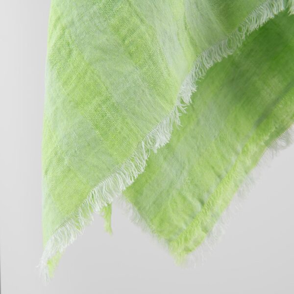 KORI Scarf green, linen scarf