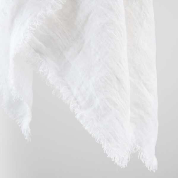 KORI Scarf white, check pattern