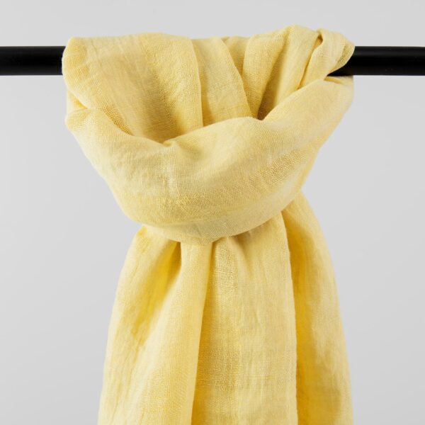 KORI Shawl yellow, pure linen