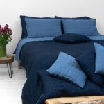 FONDA Copriletto blu