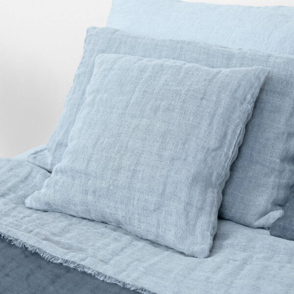 Linen cushion cover light grey