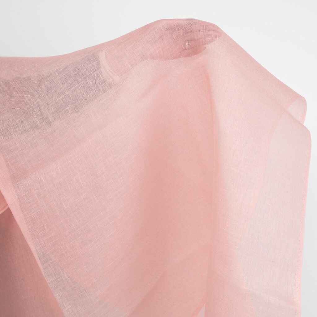 linen rose gauze fabric