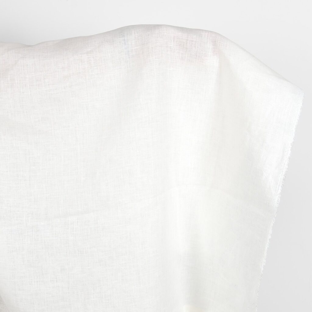 Off-white linen fabric