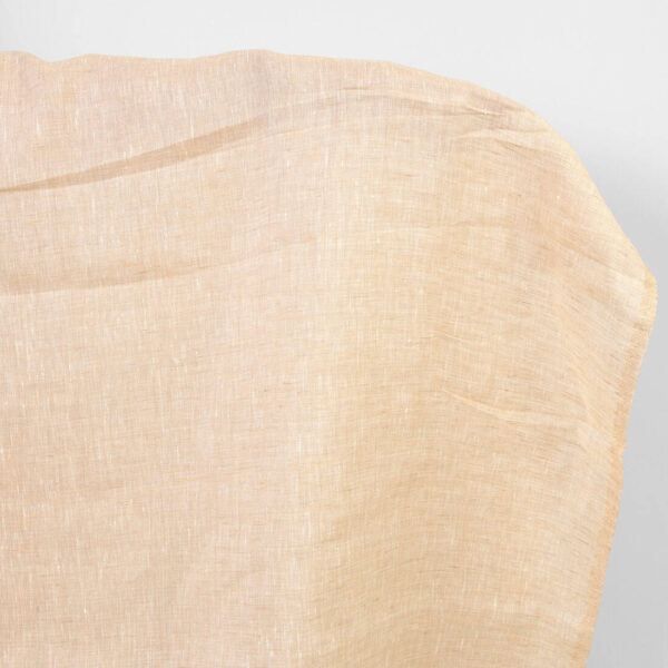 Lightweight linen fabric brown and white melange