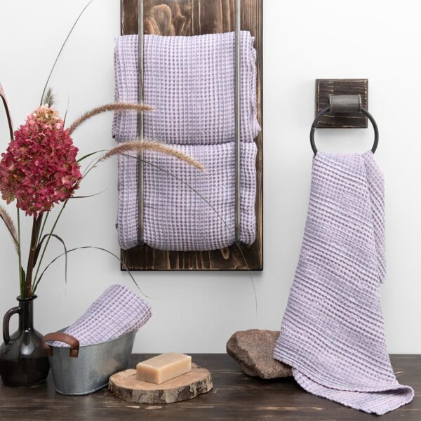 BINGO Asciugamano da bagno rosa viola