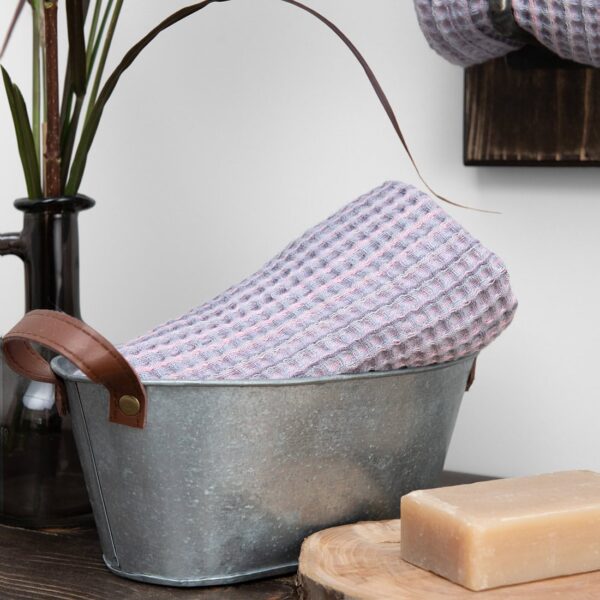 BINGO Asciugamano da bagno rosa viola - immagine 4