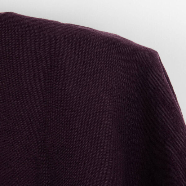 Pesante tessuto in lino e cotone viola profondo canvas, lavato - immagine 3
