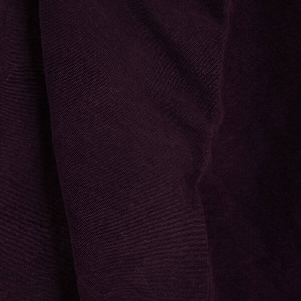 Pesante tessuto in lino e cotone viola profondo canvas, lavato - immagine 4