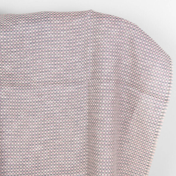 Tessuto in lino e cotone a quadretti multicolore